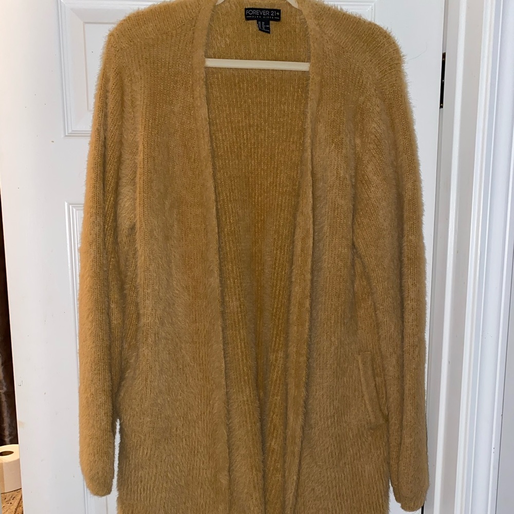 Longline Plus Fuzzy Sweater